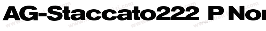 AG-Staccato222_P Nor字体转换
